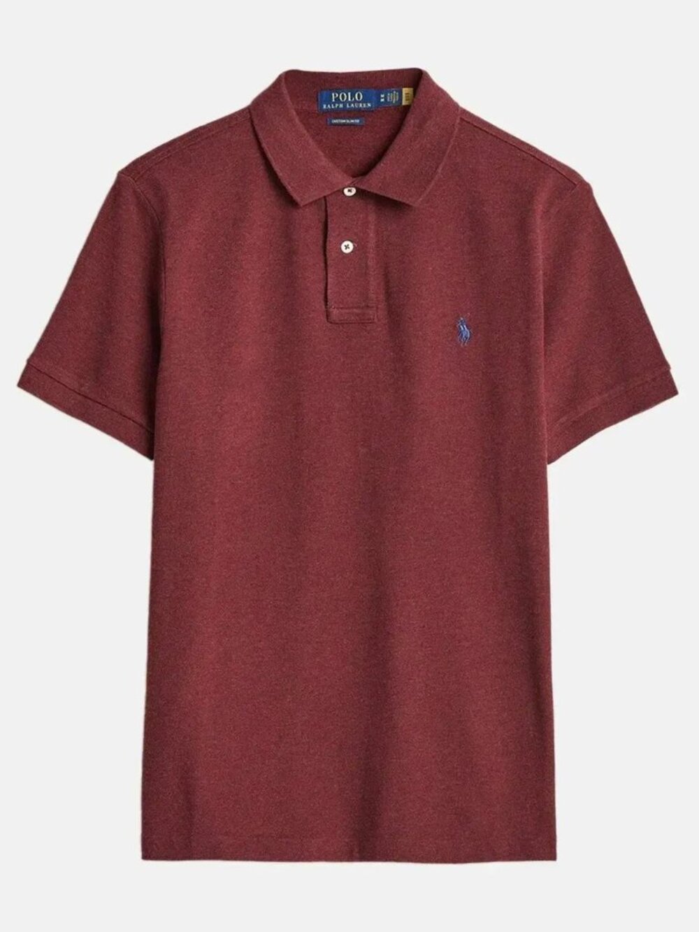 POLO Iconic Mesh Custom Slim Fit Spring Wine Heather (Burgundy) X-LARGE NWT